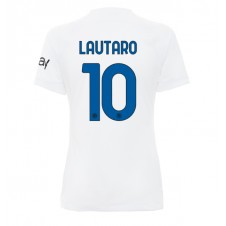 Inter Milan Lautaro Martinez #10 Bortatröja Dam 2023-24 Korta ärmar